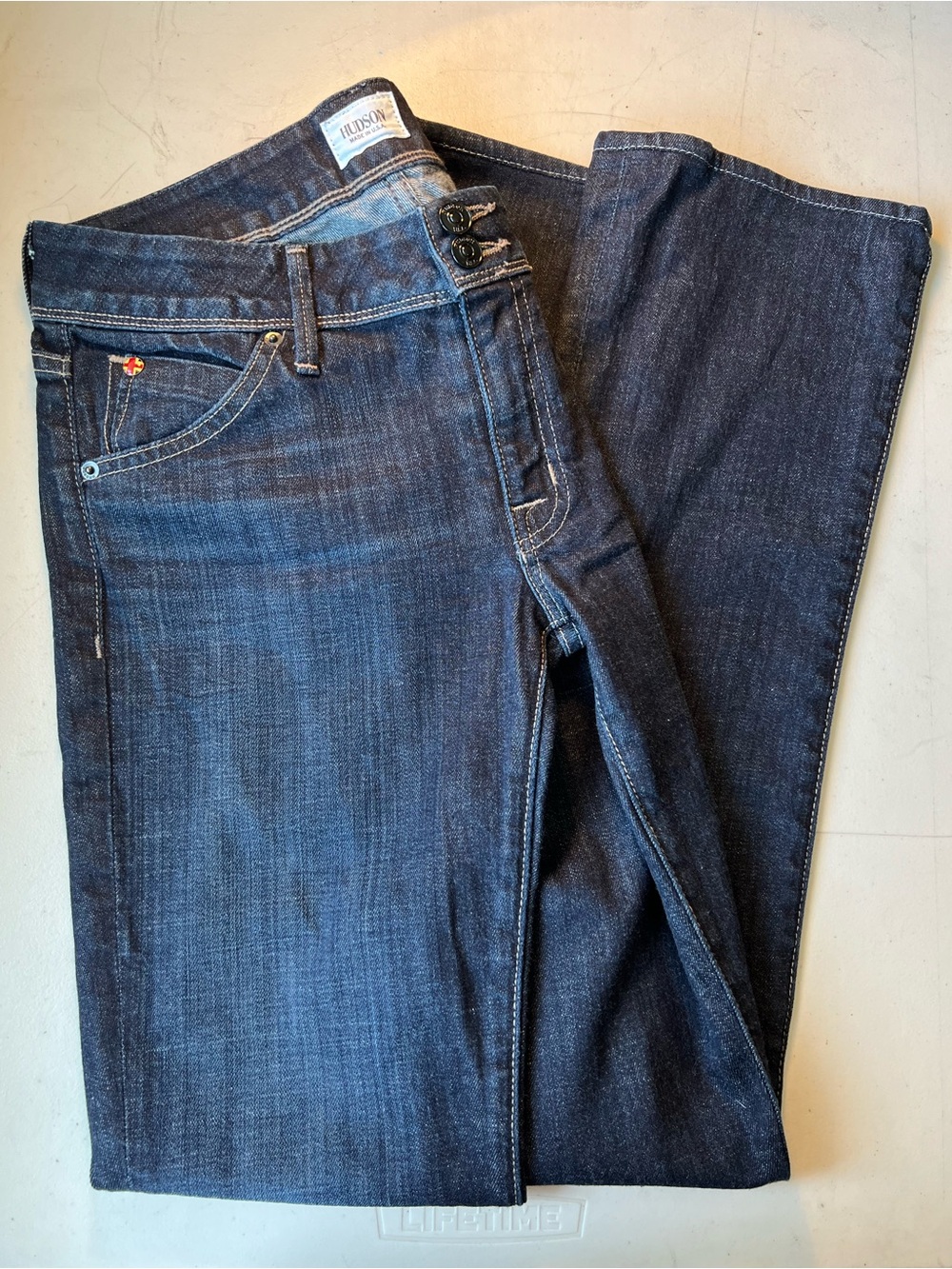 Hudson Jeans- Dark Blue Straight Leg Jeans